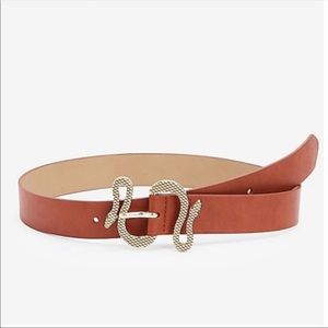 Express Brown Snake Belt